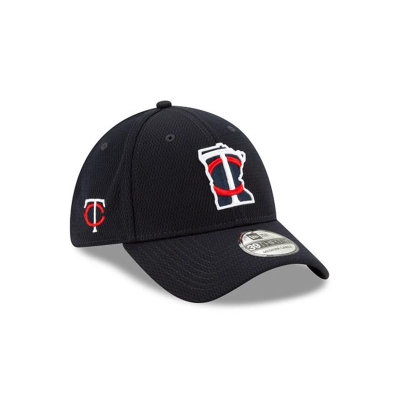 Blue Minnesota Twins Hat - New Era MLB 2021 Spring Training 39THIRTY Stretch Fit Caps USA1873926